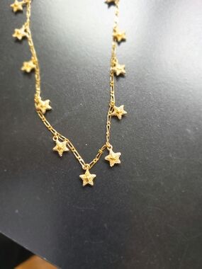 Textured Gold Starfish Pendant Necklace for Women